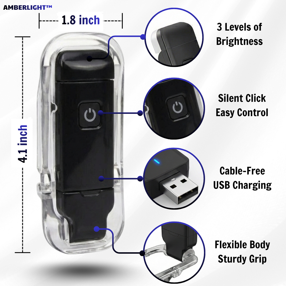 MINI CLIP-ON BOOK LIGHT